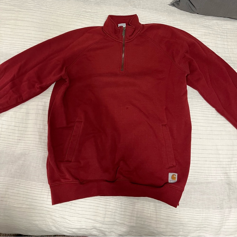 Cathartt Quarter Zip, Dark Red